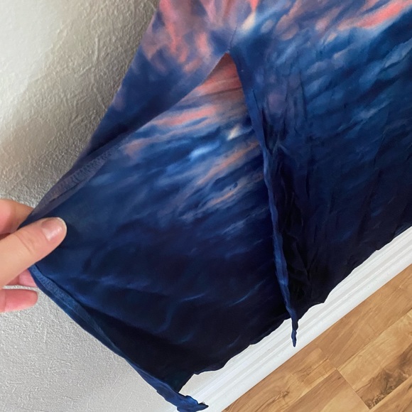 Torrid short sleeve maxi coral ombre side slit - Picture 6 of 6